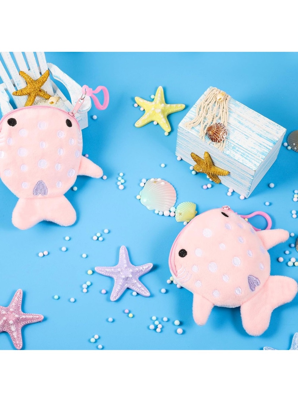Whale Shark Change Purse - Pink